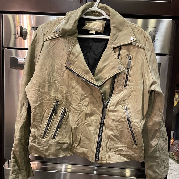 Michael Kors real leather moto jacket - Picture 8 of 11